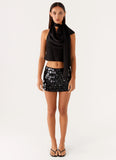 Movie Star Mini Skirt Black