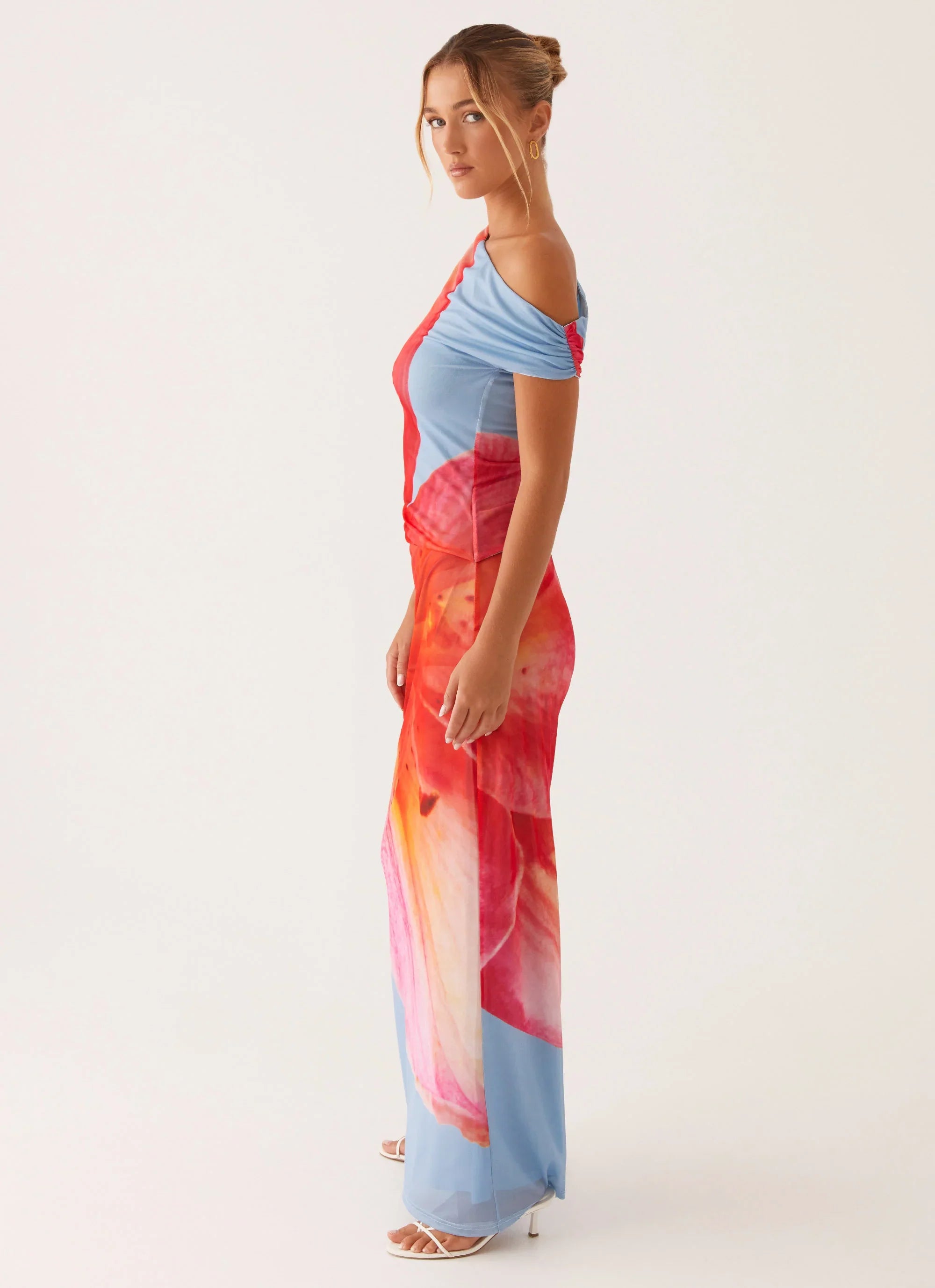 Santa Monica Maxi Dress Blue Floral