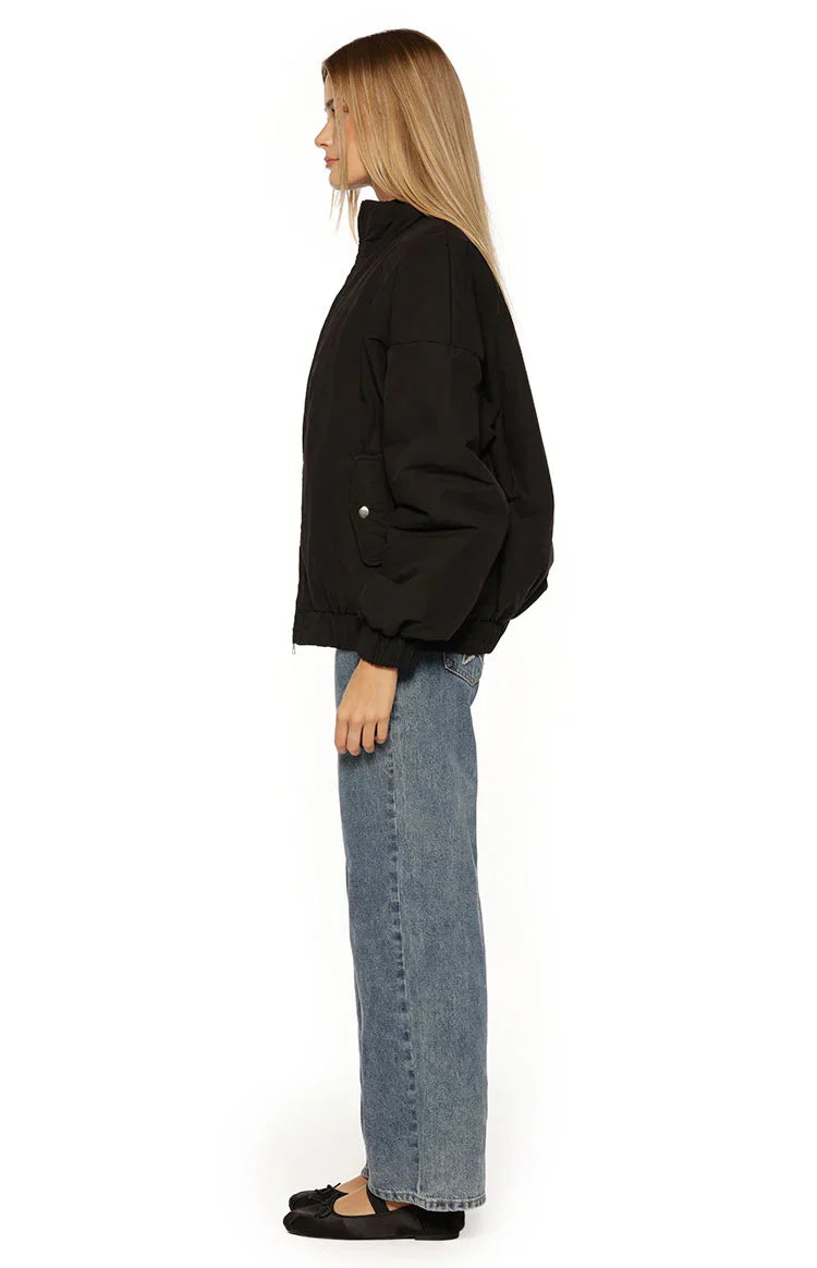 Ace Black Oversized Puffer Jacket