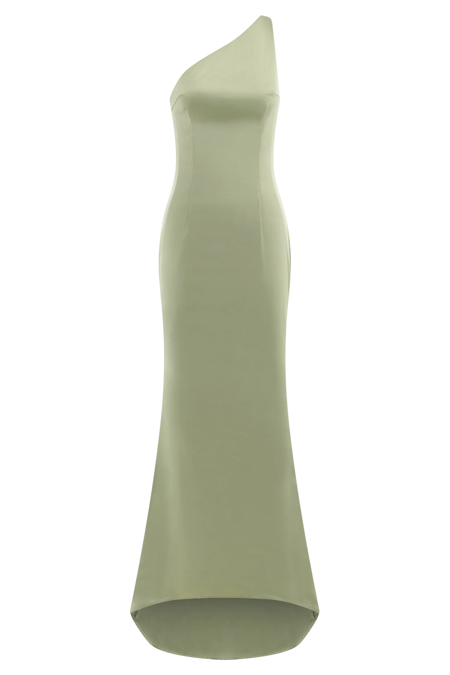 Harper One Shoulder Gown Sage