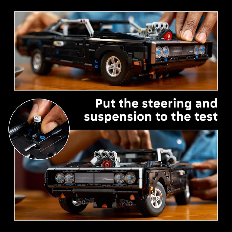 LEGO Technic Fast and Furious Dodge Charger R T Car 42231 Building Sets for Adults Ages 18 Highly Detailed Model Car Kit for Display 1516 pieces Gift for Fans of the Movie
