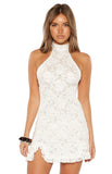 All Yours White Lace Mini Dress