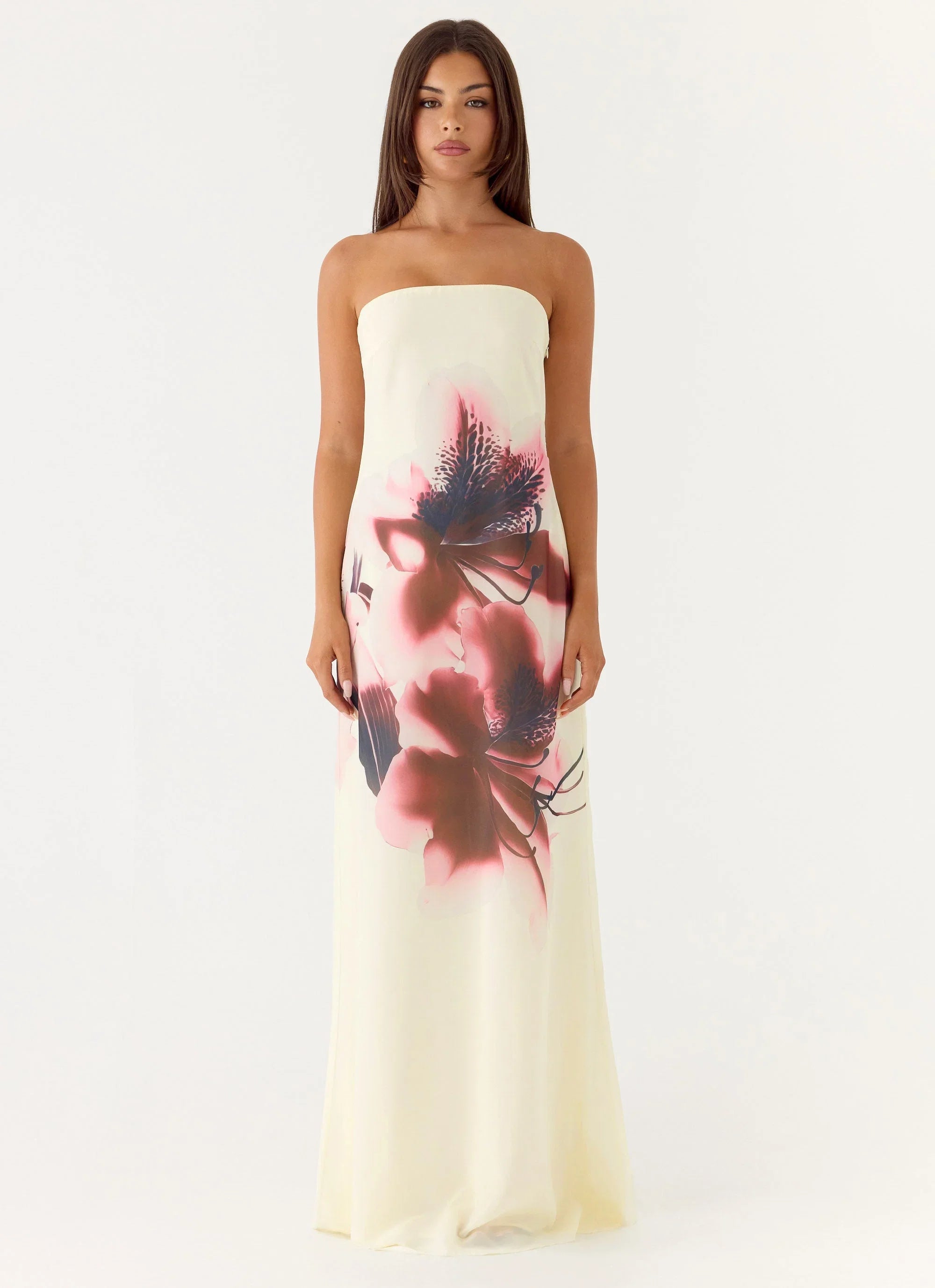 Lariettea Strapless Maxi Dress Velvet Bloom