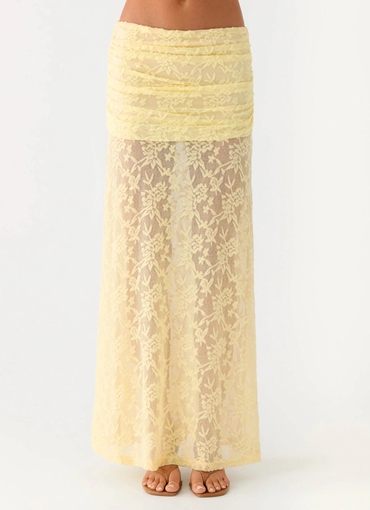 Farruko Jacquard Maxi Skirt Butter