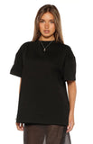 Alba Plain Black Tee