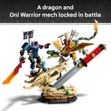 LEGO NINJAGO Battle at the Dragons Blade 71871 Collectible Building Toy for Boys Girls Ages 9 Display Set for Bedroom or Desk 4 Minifigures 1016 pieces Gift Ideas