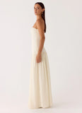 Slowing Tide Maxi Dress Ivory