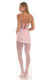 Sequin Maxi Dress in Pink