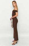 Amabella Brown Maxi Dress