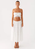 Evi Midi Skirt Ivory