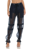 Rhinestone Pants in Navy