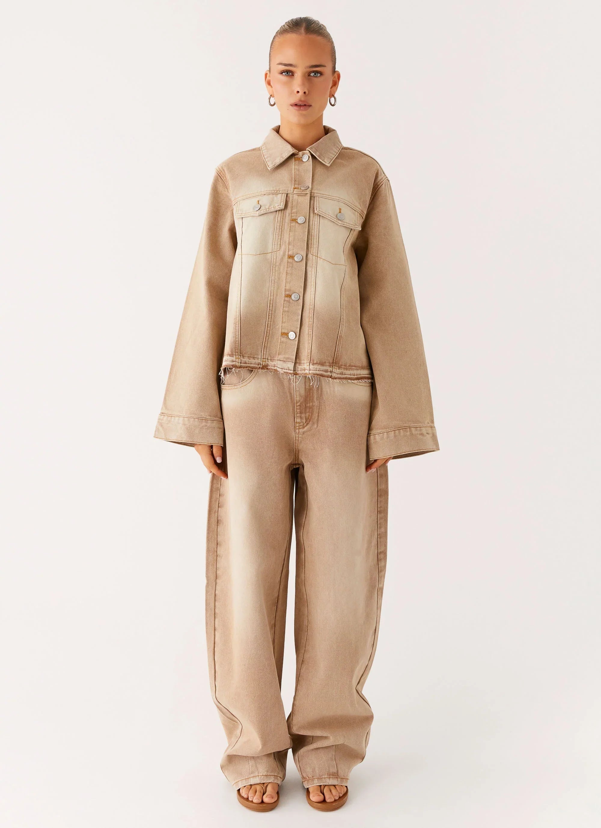 Khalil Denim Jacket Tan