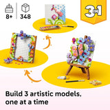 LEGO Creator 3 in 1 Floral Art Decor Painting 31390 Birthday Gifts for Girls Boys Building Toy Ages 8 3 Building Options Bedroom or Desk Decor 348 pieces