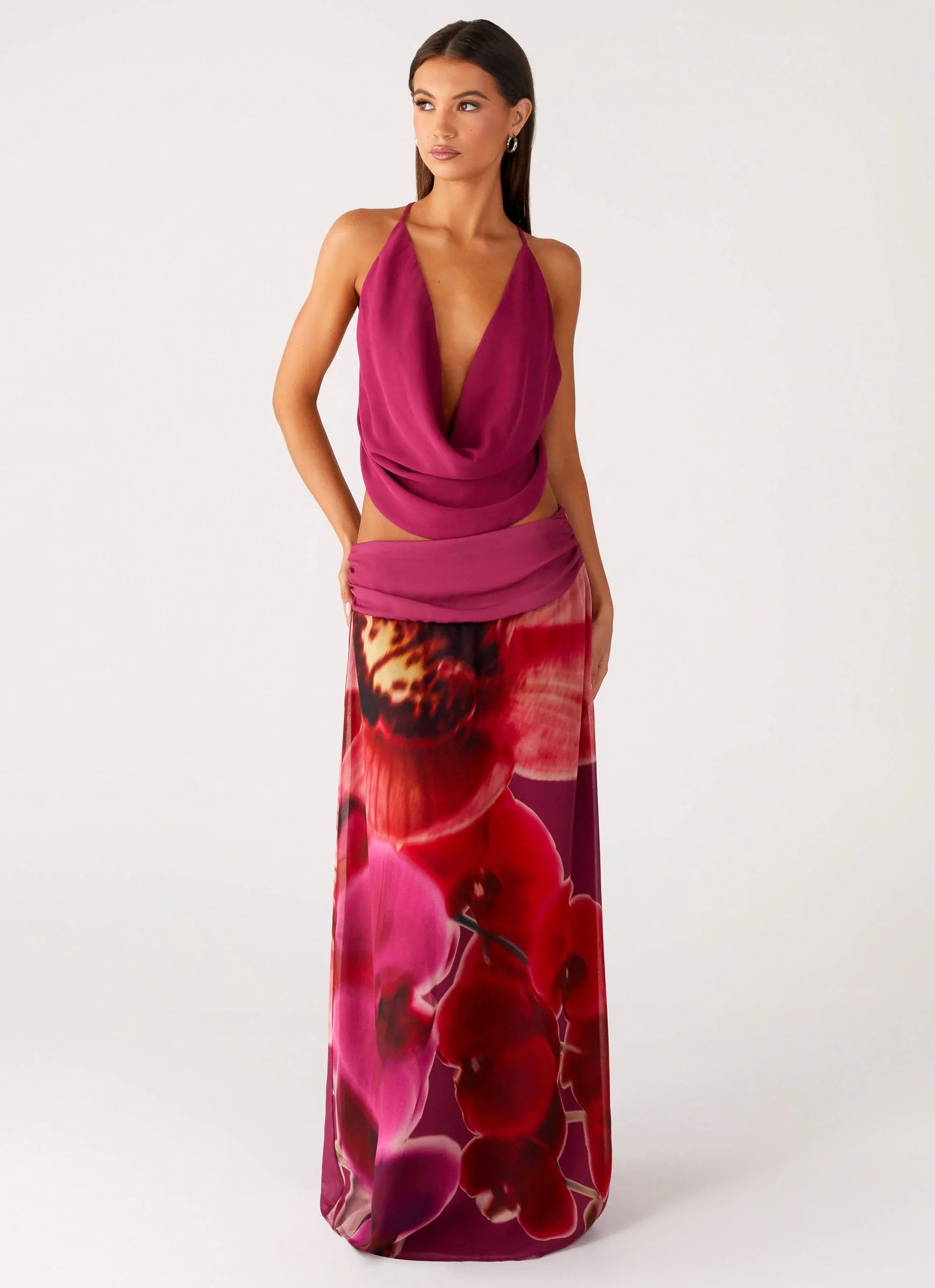Blushing Bloom Maxi Skirt Violette Bloom