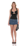 Starfish Two Piece Top Set in Black