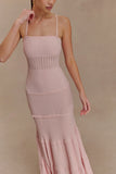 Finley Pointelle Knit Maxi Dress Baby Pink
