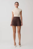 Alden High Waisted Short Chocolate
