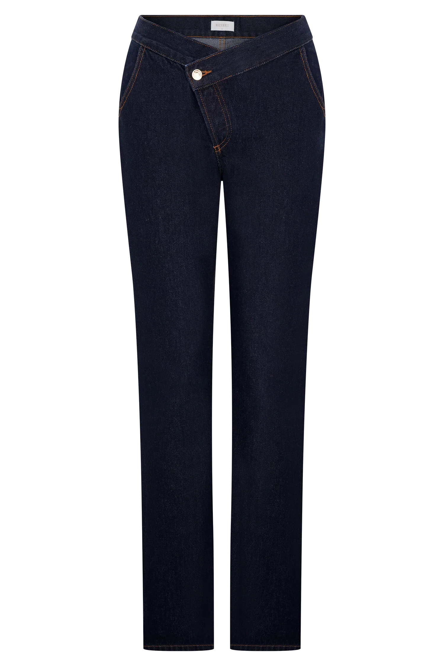Remington V Front Straight Leg Jeans Indigo Blue