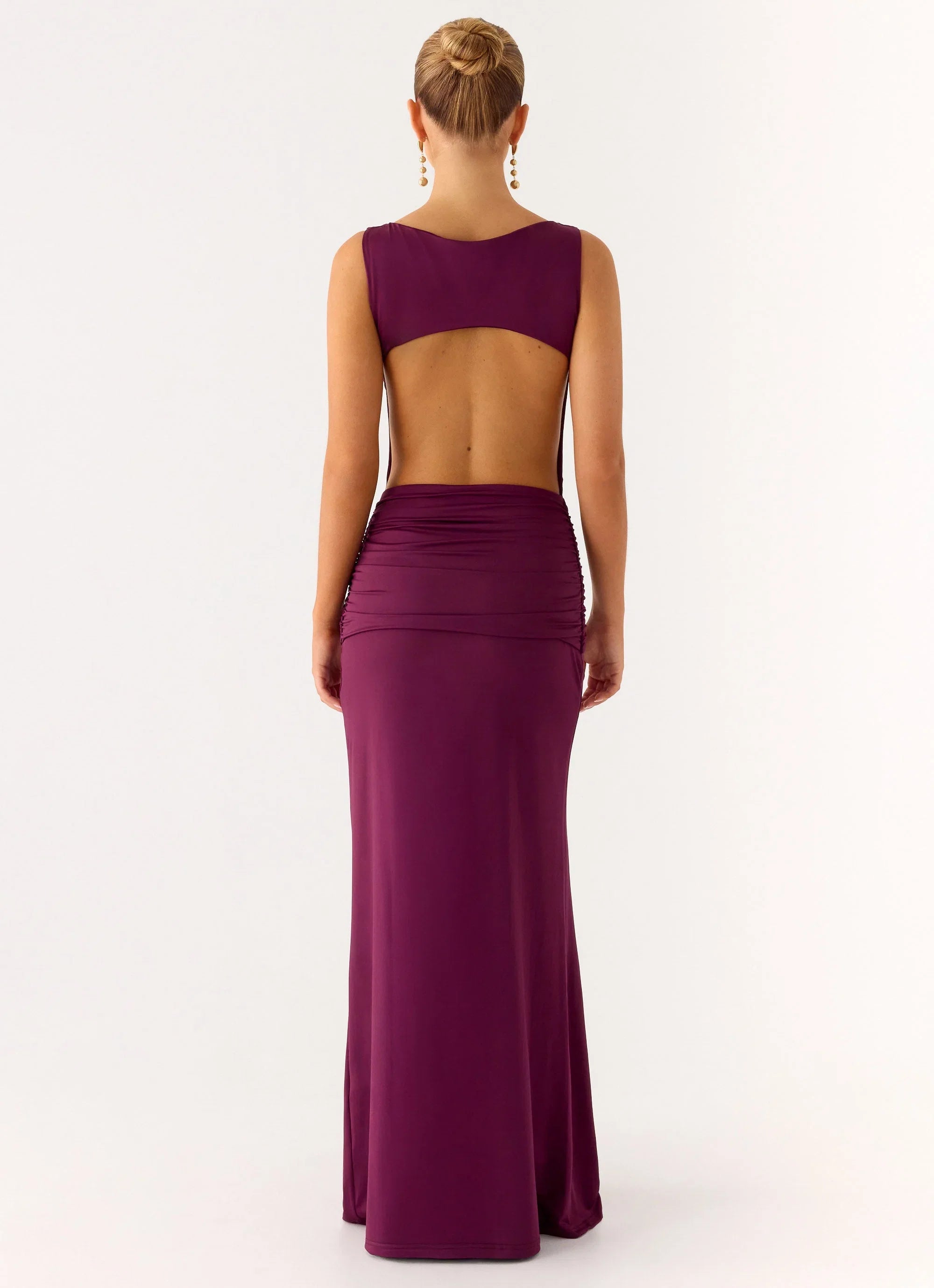 Fault Line Maxi Dress Plum