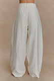 Cyrene Linen Wide Leg Pants Oat Marle