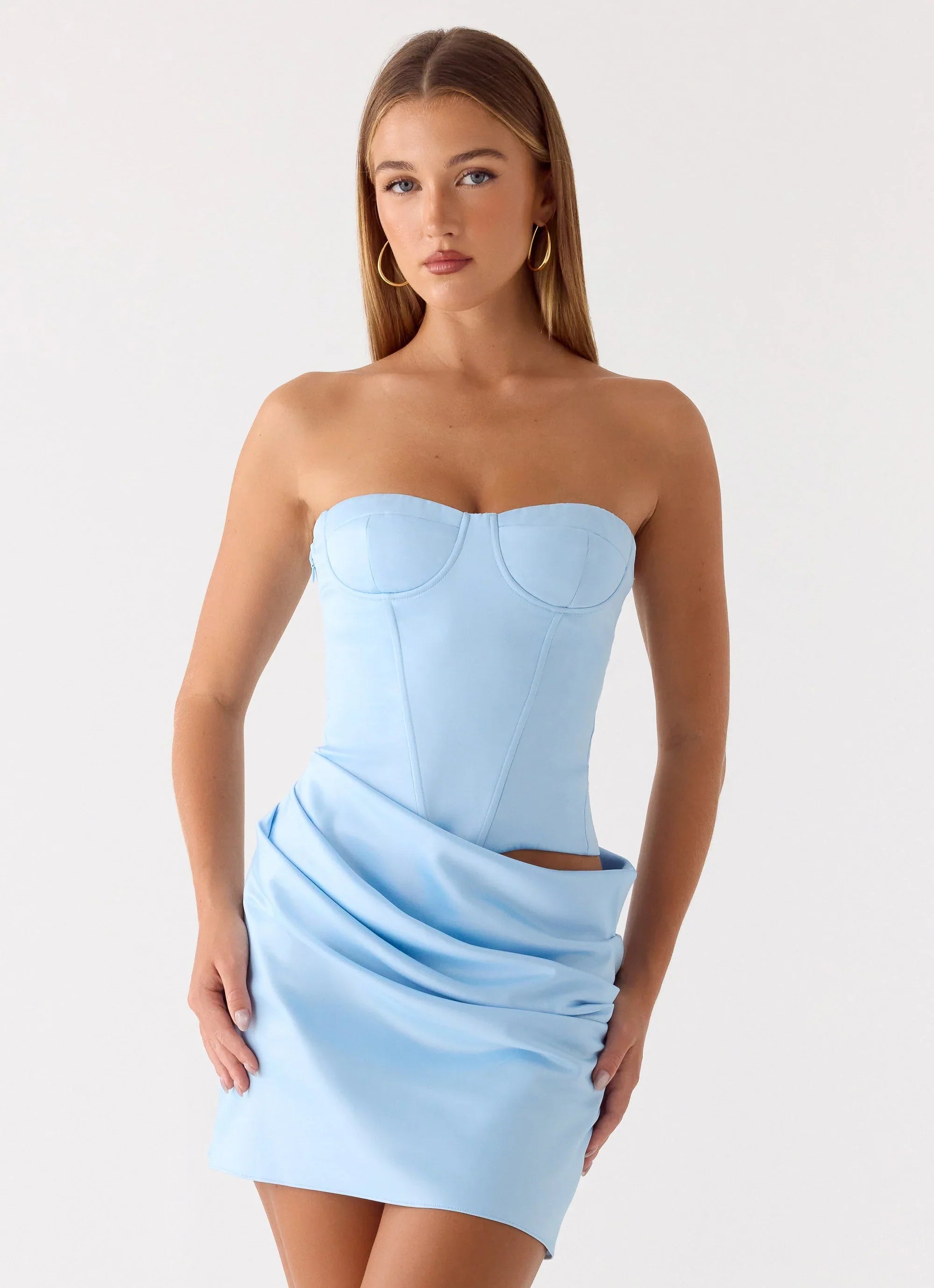 Cosmala Mini Dress Baby Blue