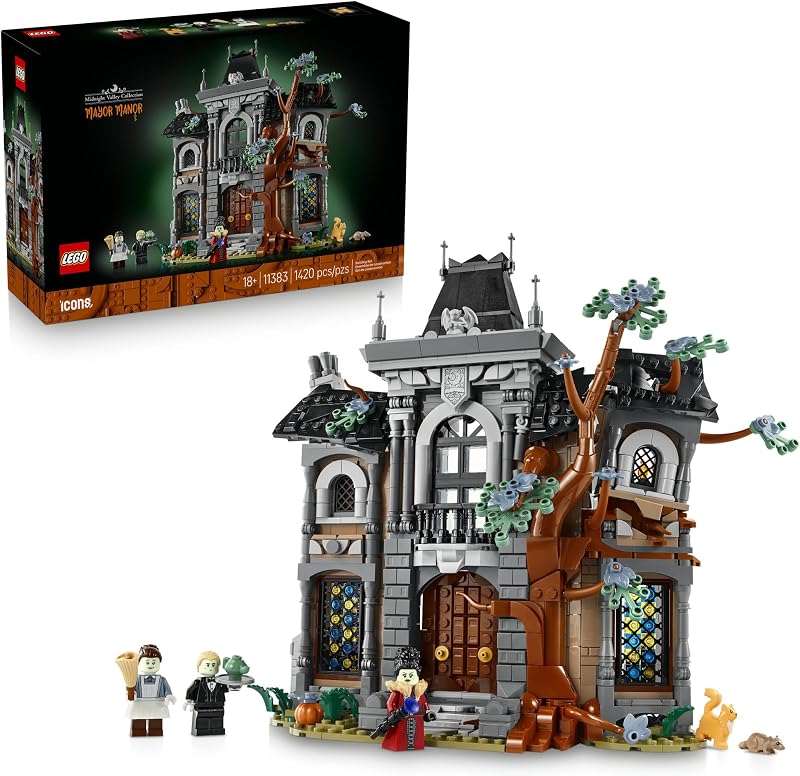 LEGO Icons Mayor Manor 11383 Building Set for Adults Ages 18 Halloween Decor Craft Relaxation Activity 1420 pieces Gift for Men Women
