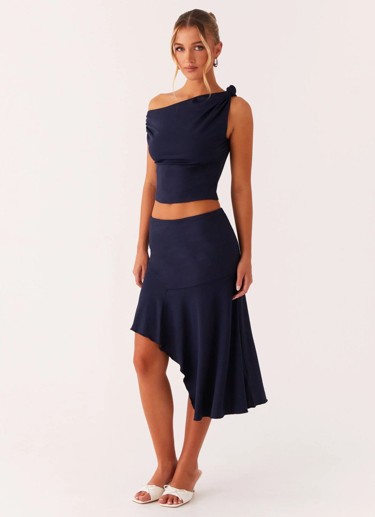 Viola Midi Skirt Navy