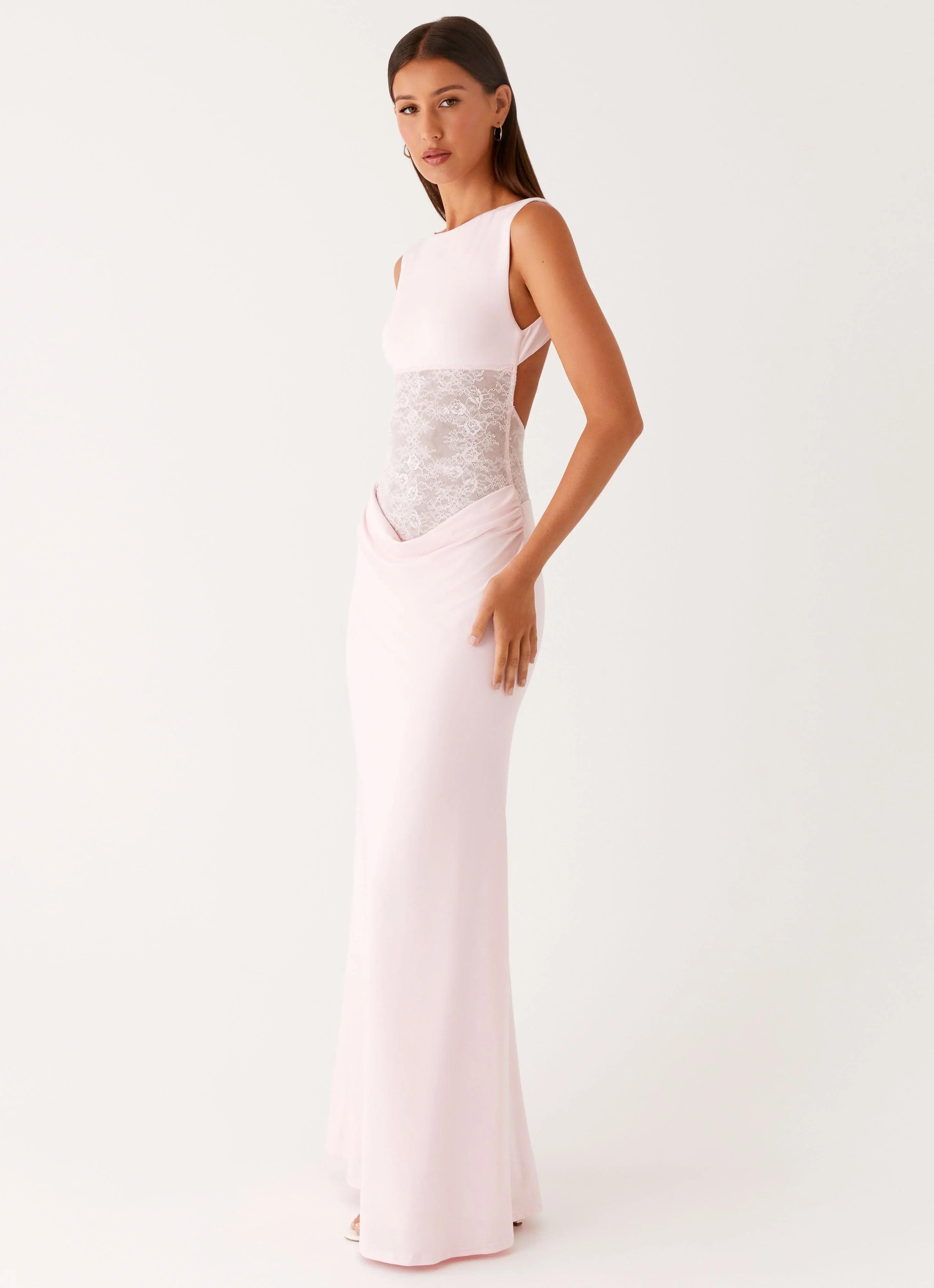 Love Tease Maxi Dress Baby Pink