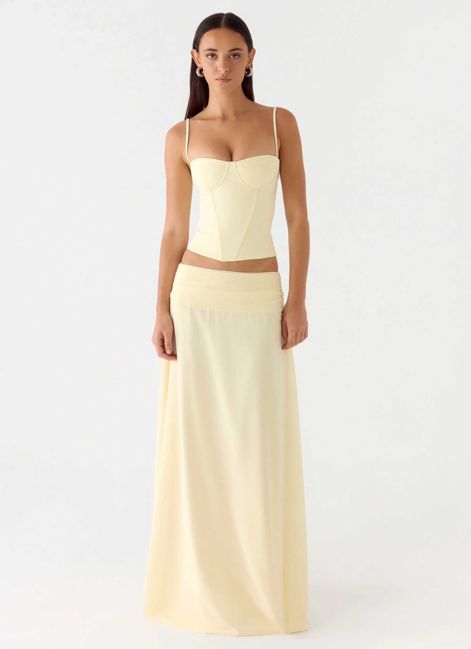 Tayana Corset Top Yellow