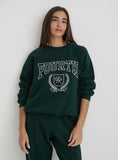Green Fourth Varsity Relaxed Oversized Sweatshirt