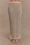 Cordelia Knit Maxi Skirt Ivory