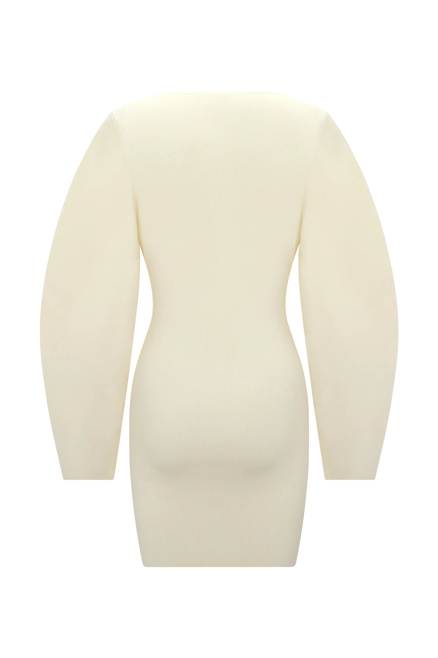 Billy Balloon Sleeve Knit Mini Dress Ivory