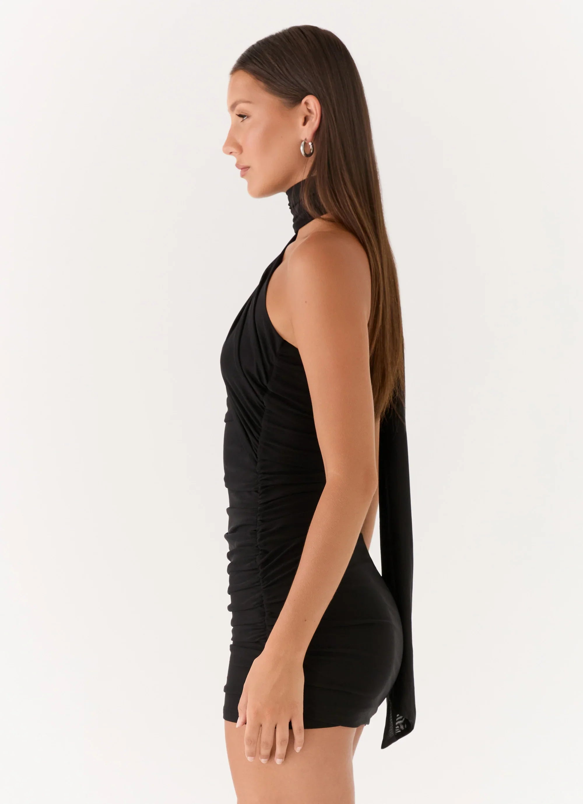 Breaking News Micro Mini Dress Black