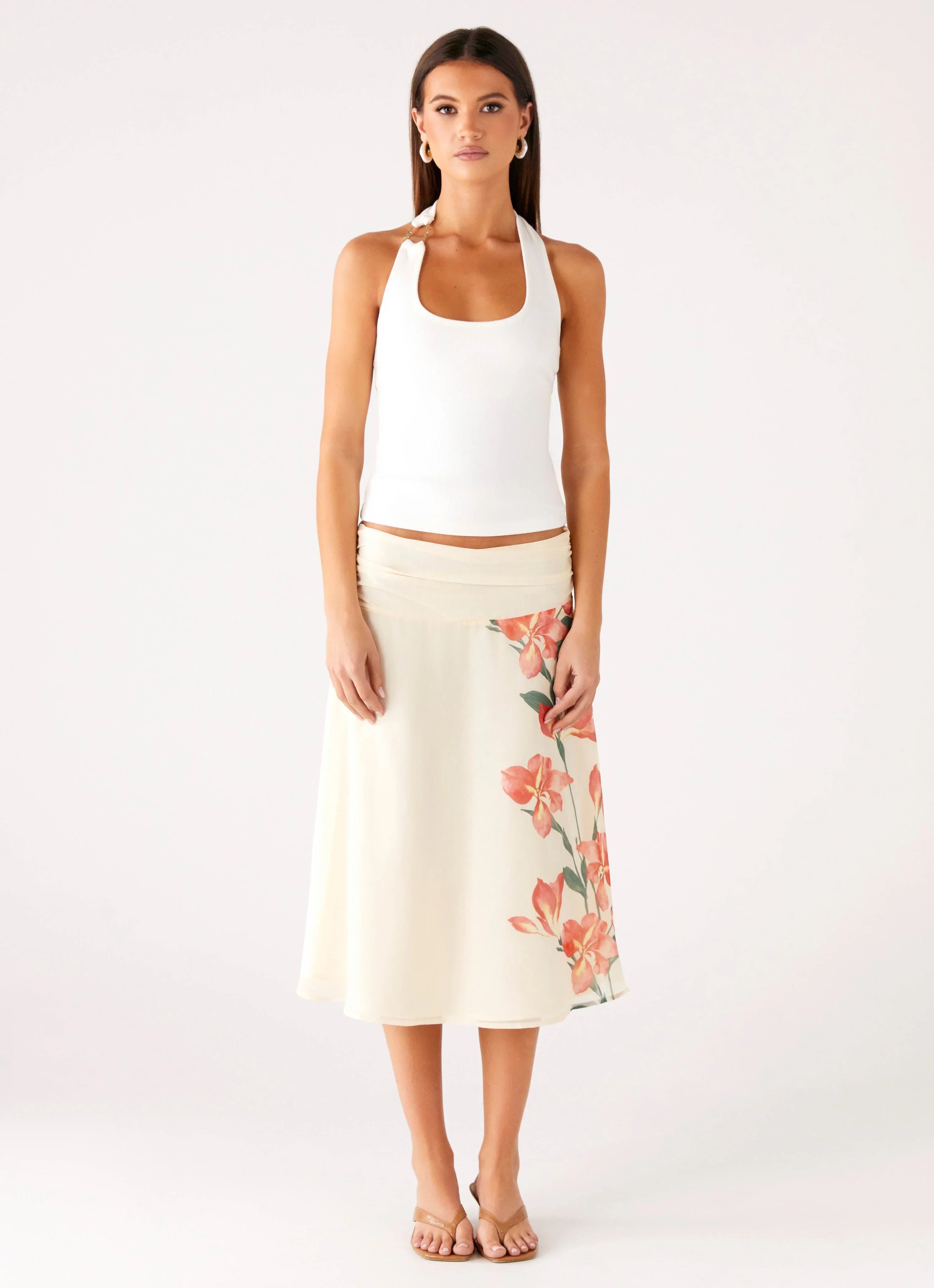 Valley Midi Skirt Siena Floral