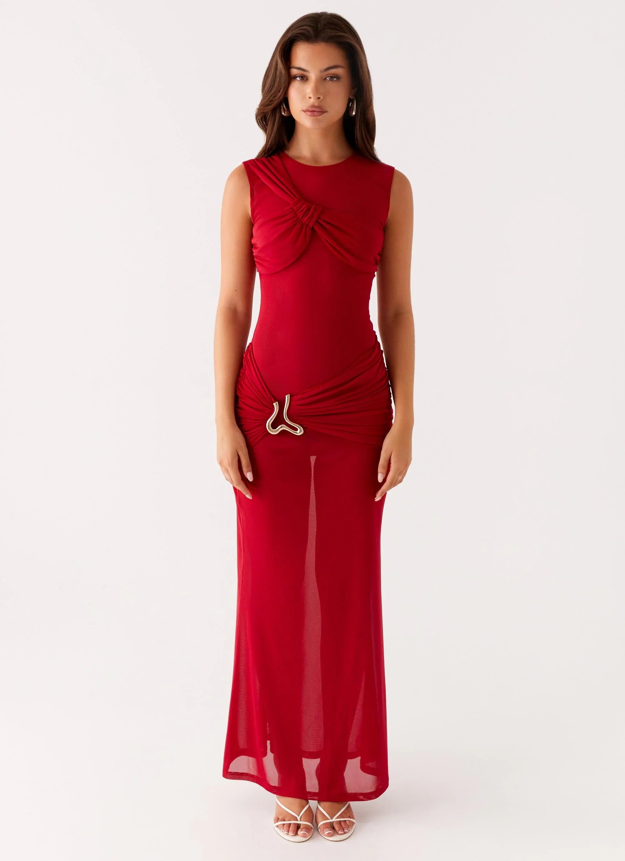 Worldwide Maxi Dress Raspberry