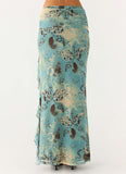 Lloyd Maxi Skirt Aqua Blur
