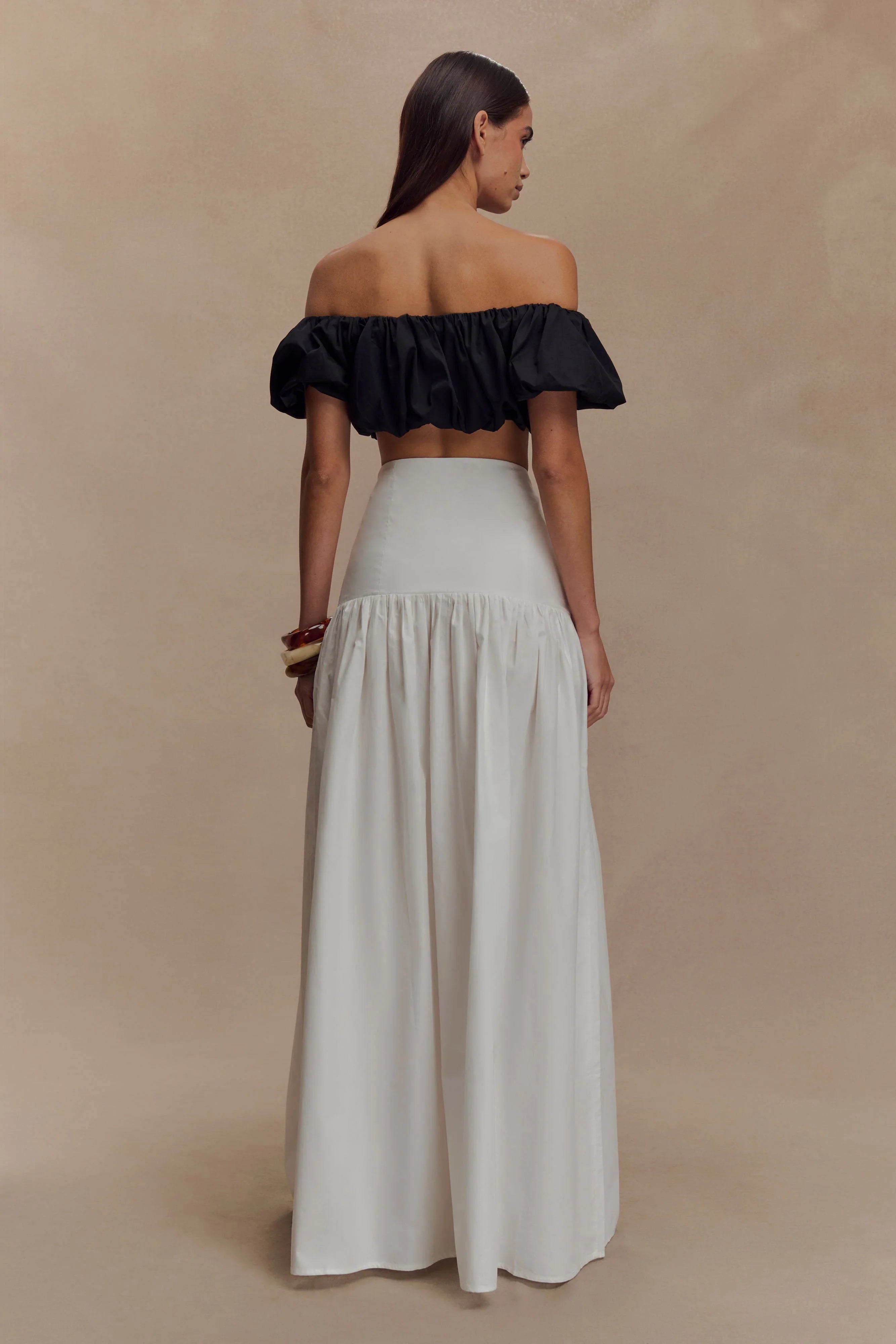 Autumn Maxi Skirt White