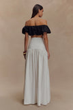 Autumn Maxi Skirt White