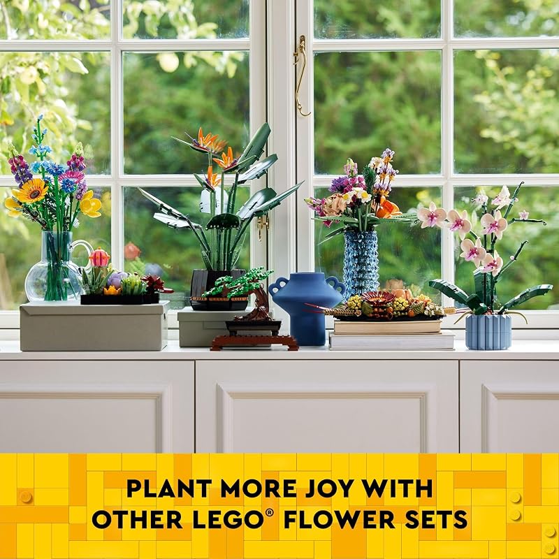 LEGO Cherry Blossom Building Toy for Kids Girls Boys Ages 8 Artificial Cherry Blossom Decor for Home Display Creative Gift Idea for Plant Flower Lovers 40725