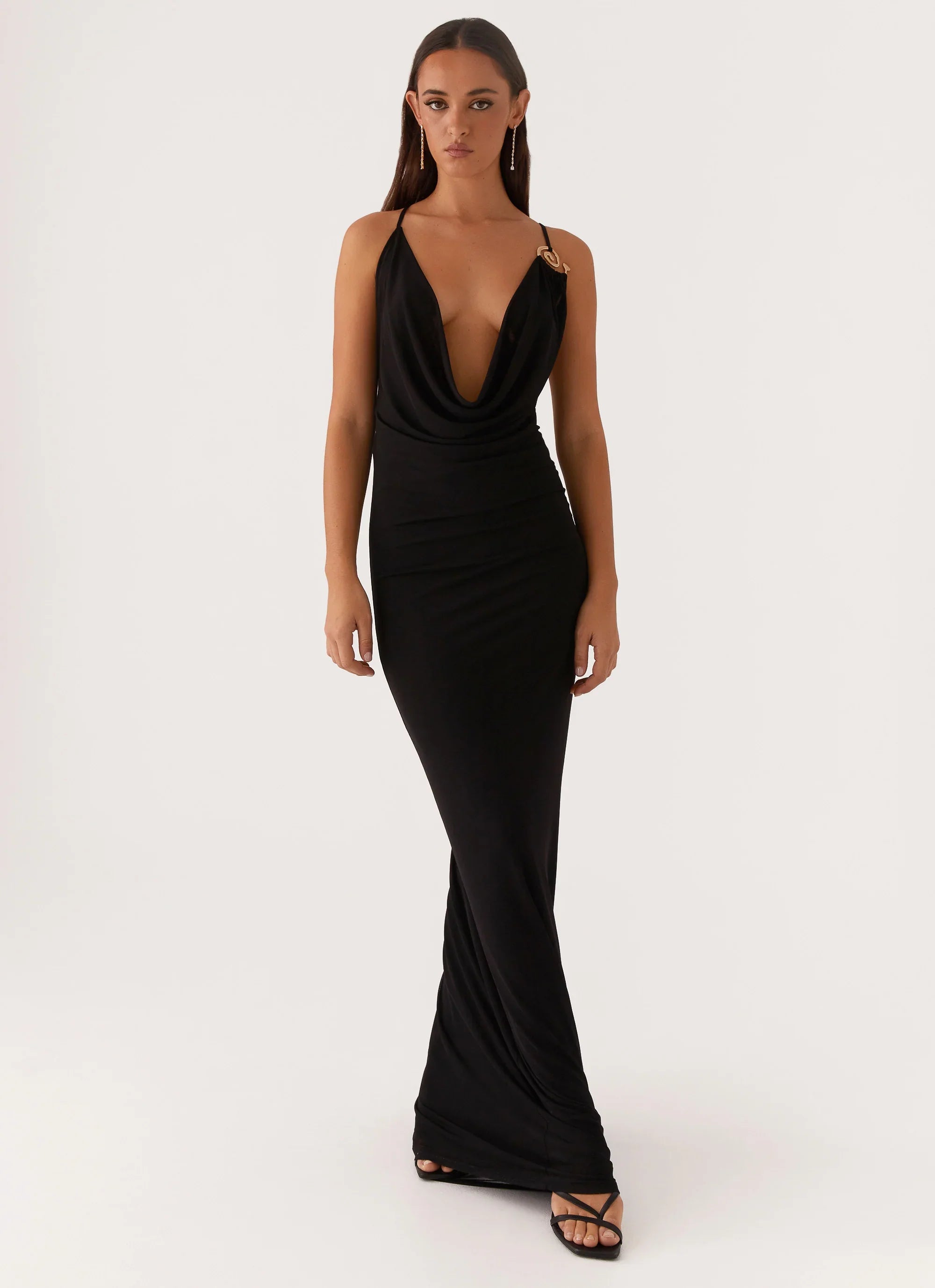 Game Player Maxi Dress Black