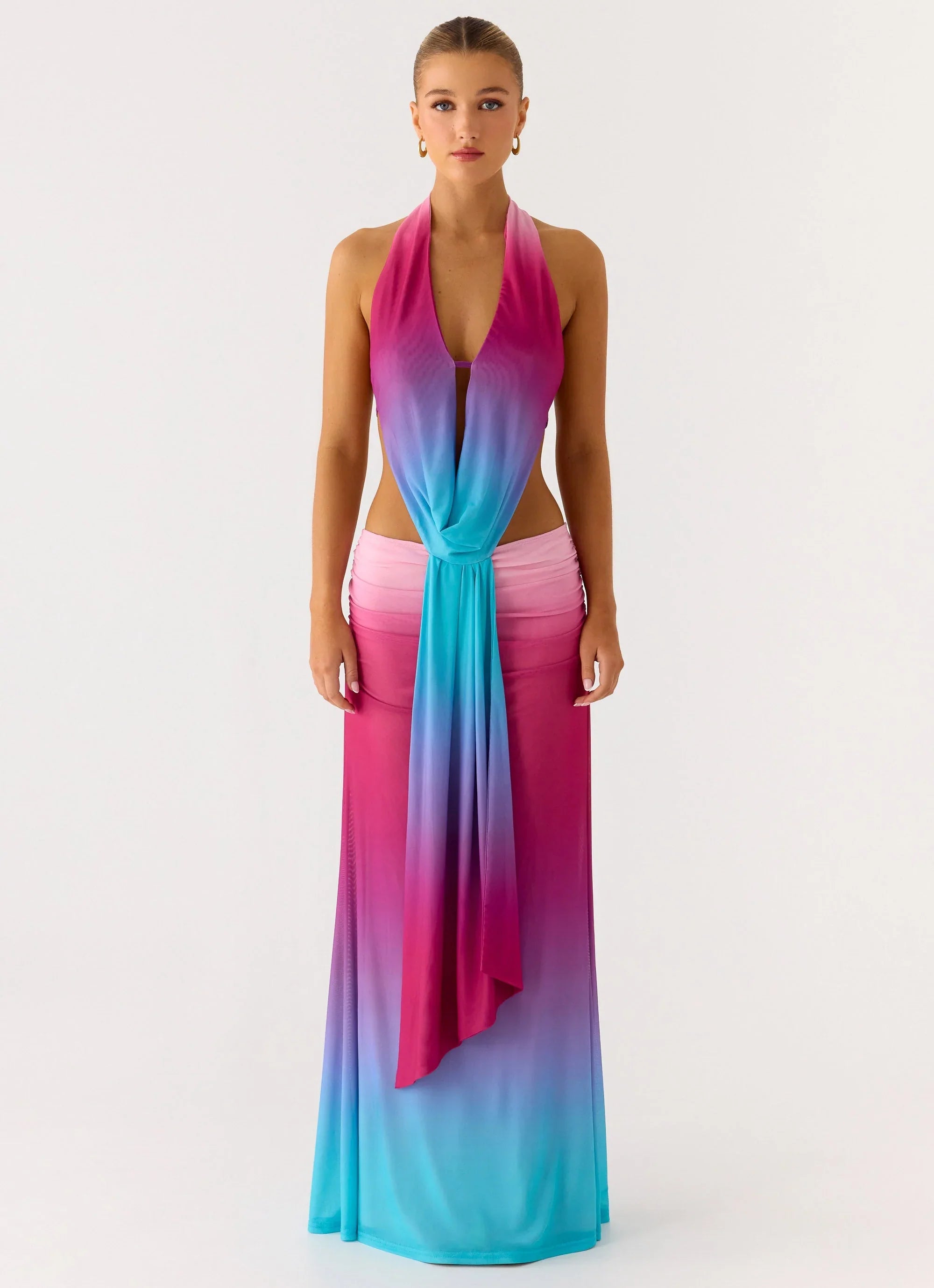 After Bloom Maxi Dress Disco Ombre