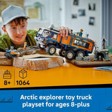 LEGO City Arctic Explorer Science Lab Truck Building Toy STEM Pretend Play Set for Boys Girls Ages 8 Buildable Toy Truck for Kids W 5 Minifigures Gift Idea for Birthdays 60471