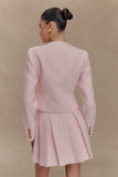 Cleo Boucle Mini Skirt Powder Pink
