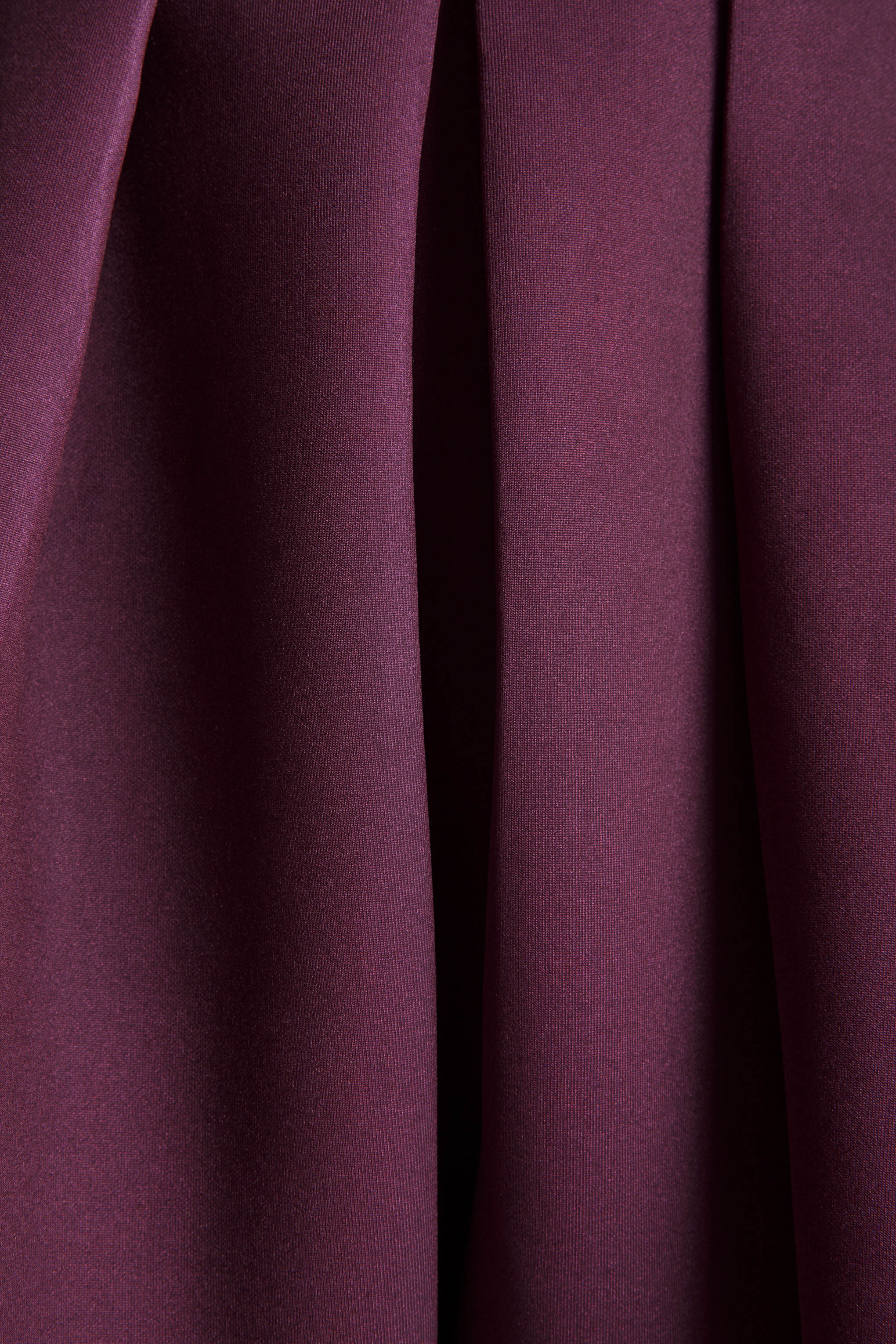 Jamila Plum Scoop Neck Midi Dress