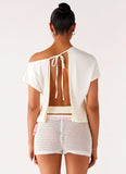 Raeni Off Shoulder Top Ivory