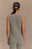 Malani Knit Top With Hardware Sage