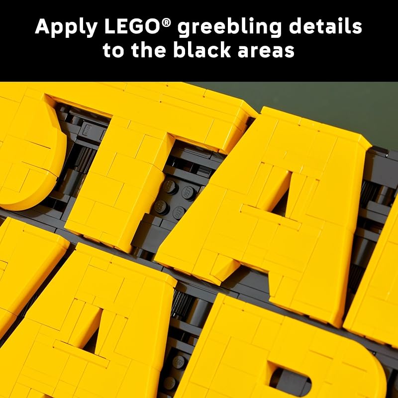 LEGO Star Wars Brick Built Star Wars Logo Building Set for Adults 18 Star Wars Gift Idea for Birthdays Collectible DIY Model Kit Home Decor Idea for Fans of The Movie Series 75407