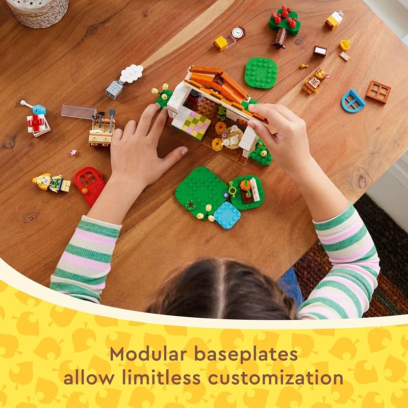 LEGO Animal Crossing Isabelles House Visit Buildable Creative Toy Set for Kids Includes Fauna and More Animal Crossing Toy Figures Video Game Birthday Gift for Girls and Boys Ages 6 and Up 77049