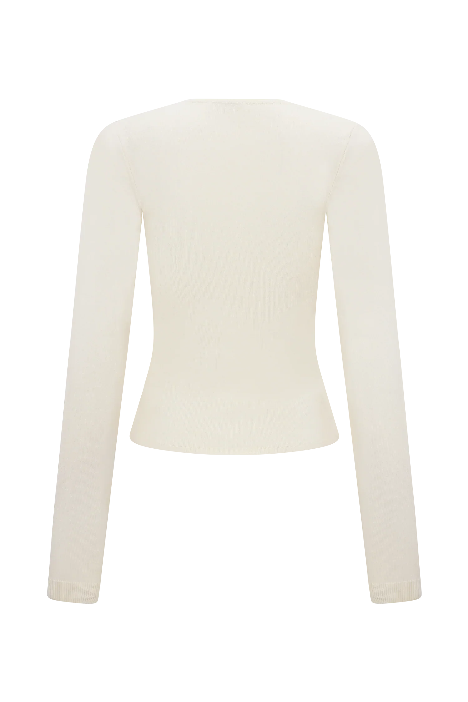 Kaylen Knit Long Sleeve Top Ivory