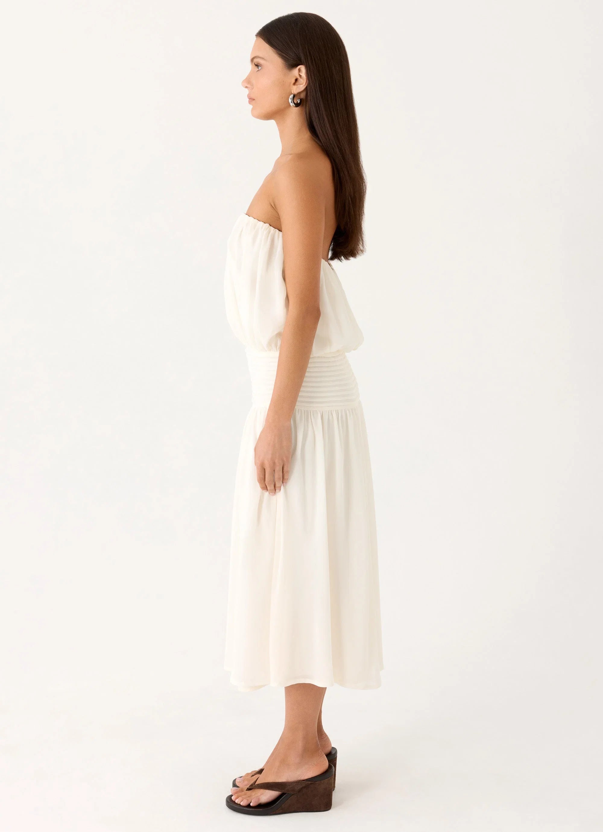 Calanthe Midi Dress Ivory